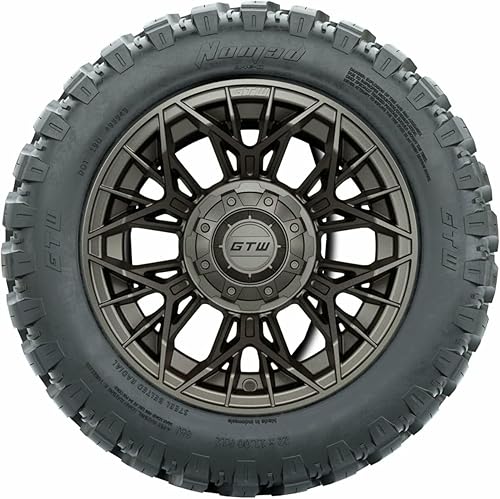 Miniatura 2 de GTW Juego de ruedas y neumáticos para carrito de golf de 12 pulgadas  GTW Stellar ruedas de bronce mate con ruedas radiales todo terreno con