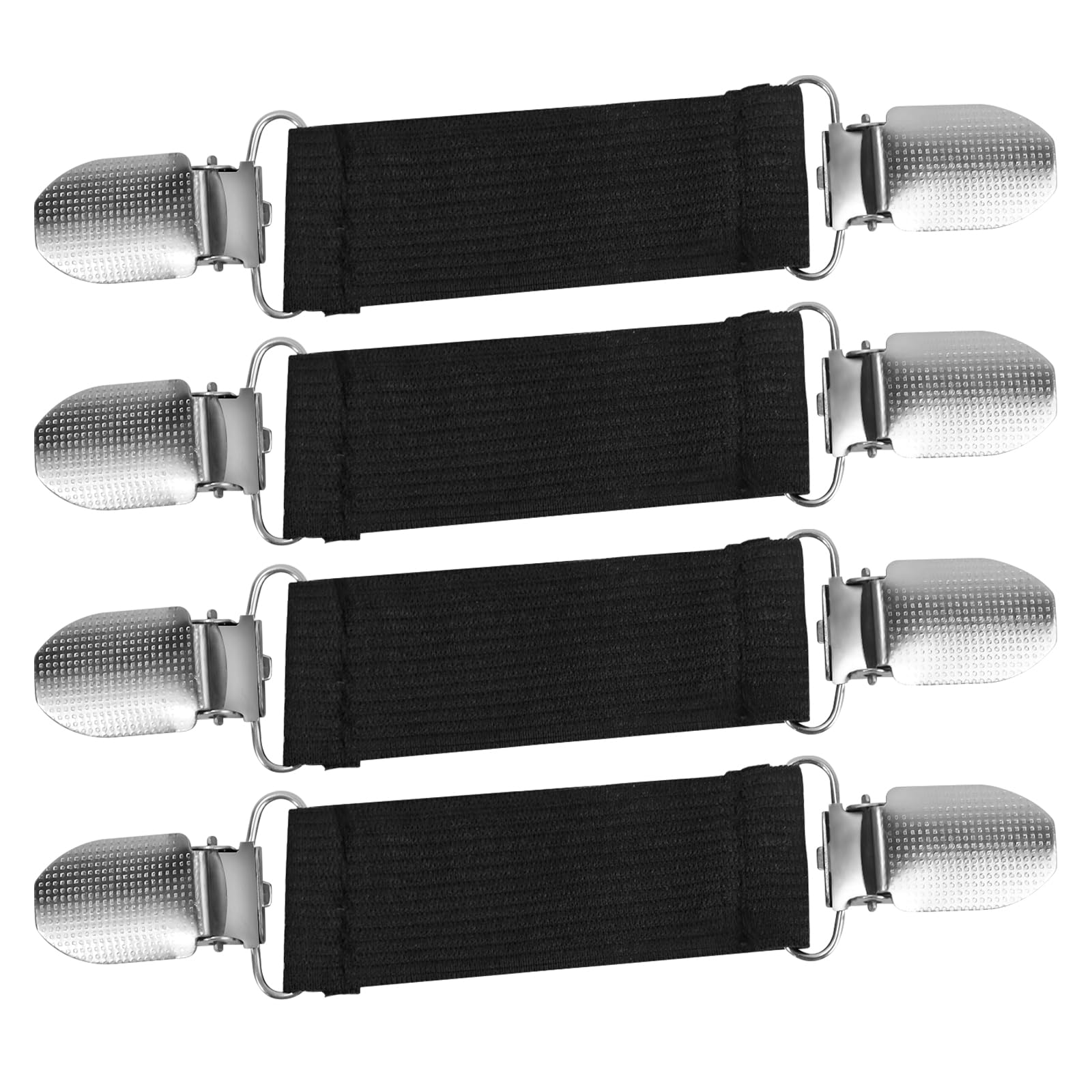 Stainless Steel Glove Clips for Kids and Toddlers, Winter Mitten Holders, Elastic Travel Hat Clips
