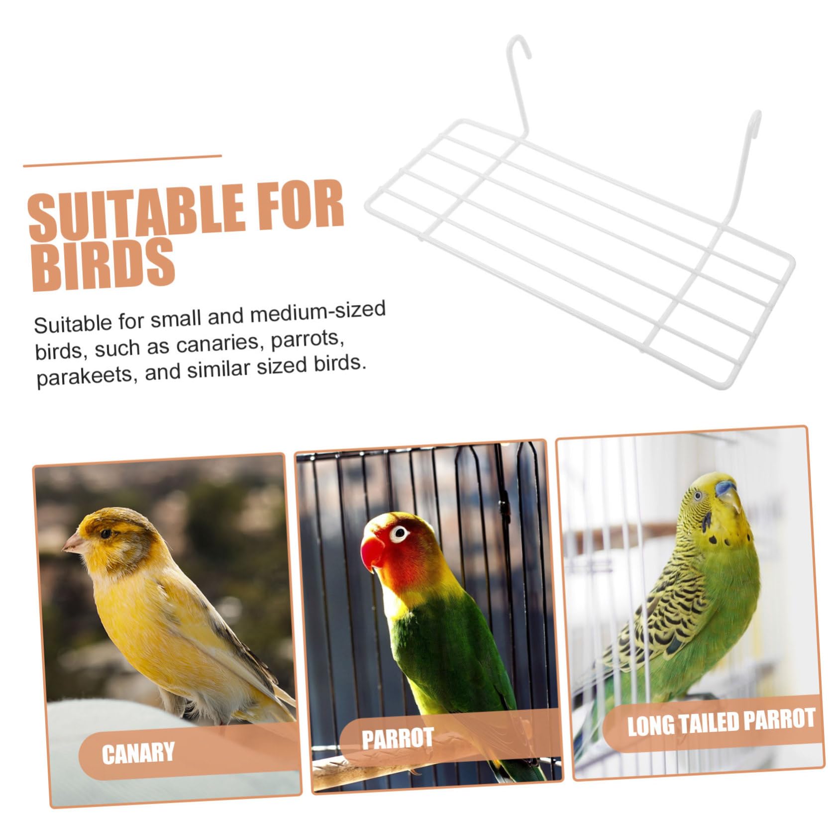 BESPORTBLE Parrot Cockatiel Cage Platforms 2 Pack Wear-Resistant Decorative Bird Stand for Parakeets