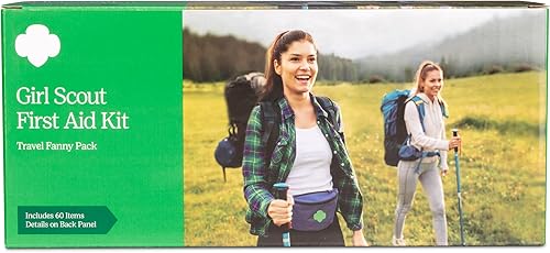 Miniatura 2 de Dukal Girl Scout - Riñonera de primeros auxilios para niños | Riñonera médica azul marino | Kit de primeros auxilios para automóvil, mochila, viajes