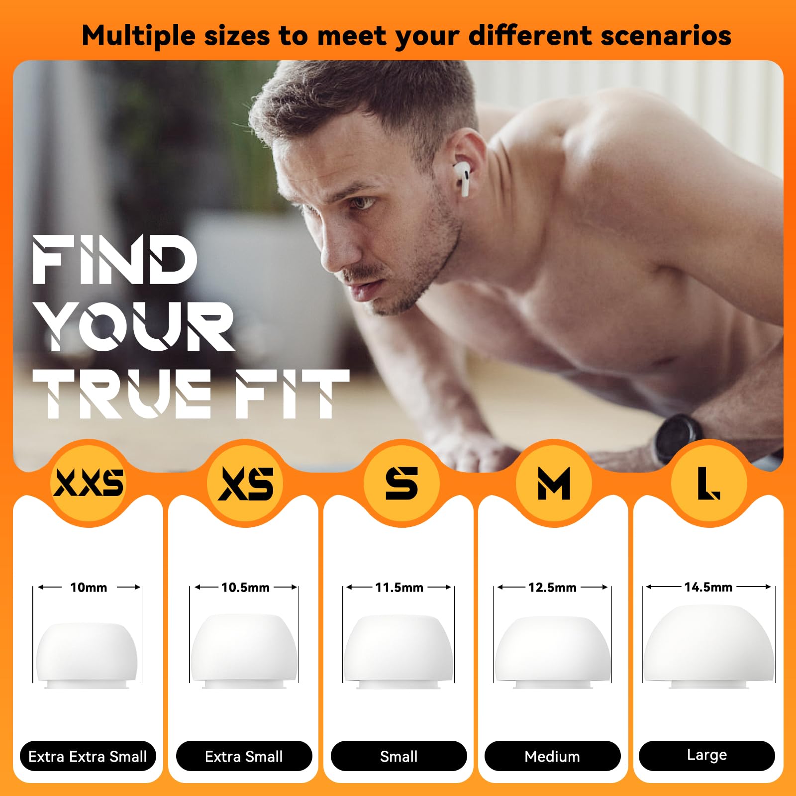 Amazon | Inesore 交換用イヤーチップ 5組 AirPods Pro 3 (2025) 用