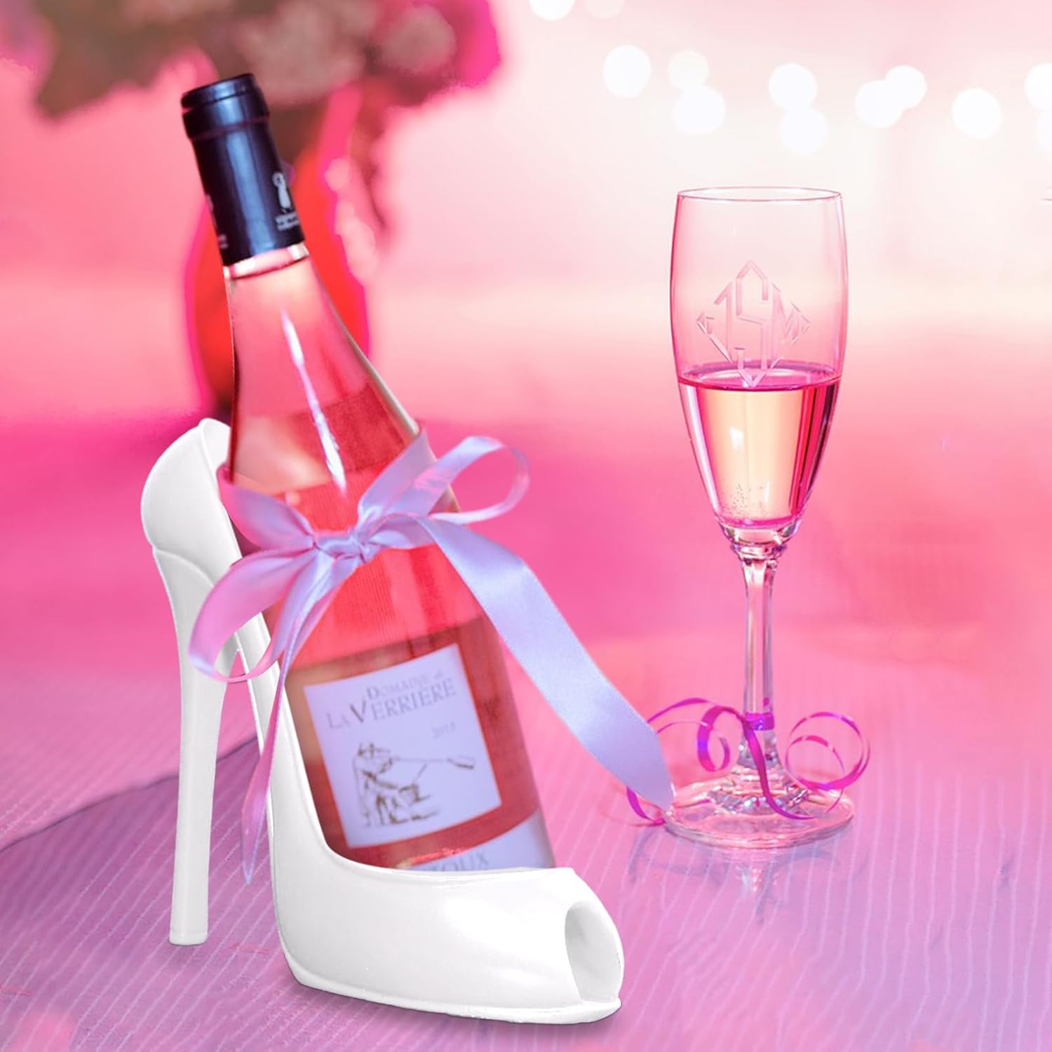 High Heel Wine Bottle Holder - Innovative Wine Rack - High Heel Shoe Stylish Wine Rack - Wine Bottle Display Holder Storage Accessories - Home Decoration for Living Room, Wine Cabinet Bar