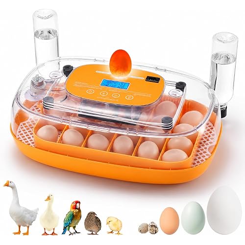 TURBRO Incubator for Hatching Eggs, Temp & Humidity Control