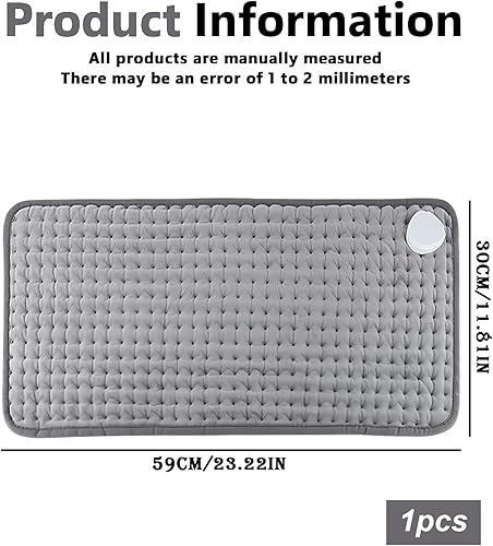 Miniatura 2 de Almohadillas térmicas con apagado automático grandes, almohadilla térmica eléctrica de 12 x 24 pulgadas, almohadilla térmica eléctrica para aliviar