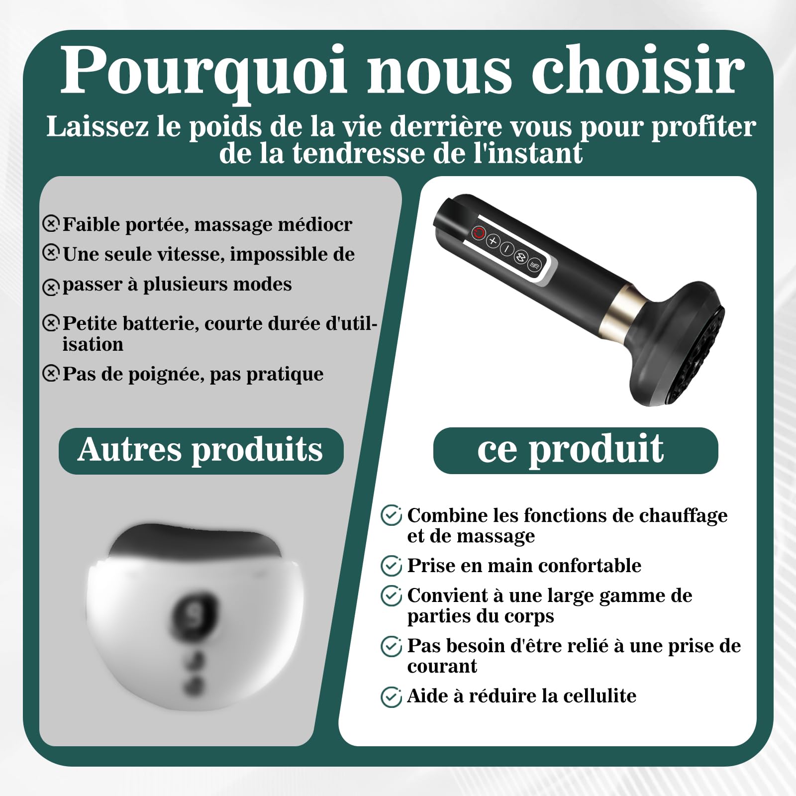 Masseur Anti Cellulite 12 Niveaux Appareil de Gua Sha à Usage Domestique Anti Cellulite Puissant Appareil Masseur Ventouse Electrique Anti Cellulité Sculpture (Gris)