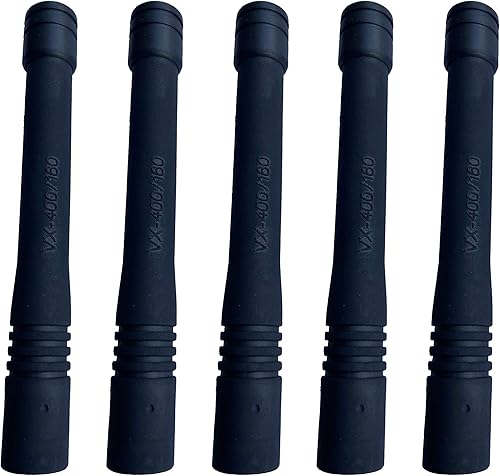 5X UHF Stubby Antena 400-470 MHz para Yaesu Vertex VX-150 VX-160 VX-180 VX-210 VX-230 VX-350 VX-410 VX-428 VX-600 VX-820 VX-920 VX-970 Radio