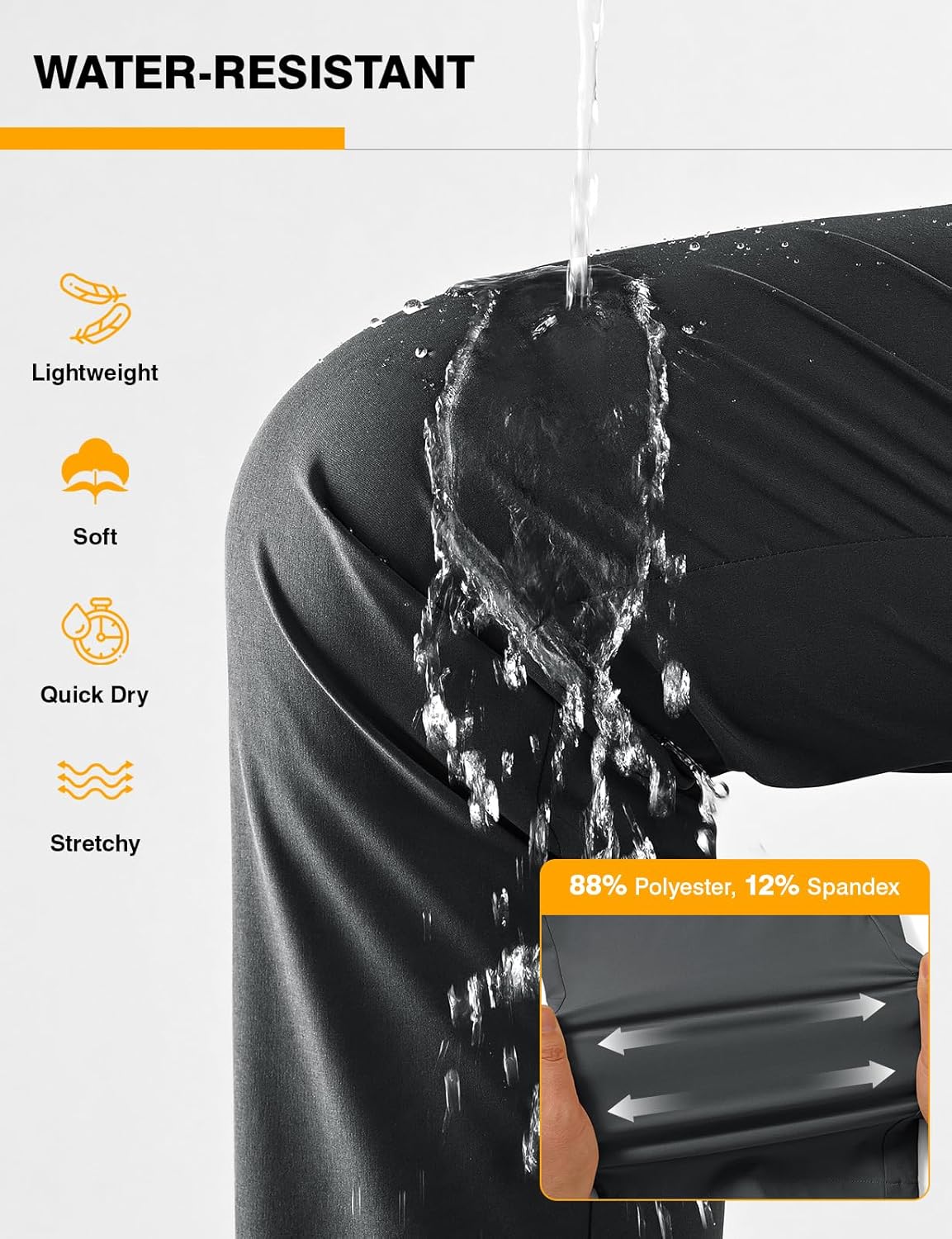 TBMPOY Womens 15" Long Hiking Shorts Below Knee Length Cargo Capri Bermuda Water Resistant Lightweight Stretch 3 Pockets - Image 4