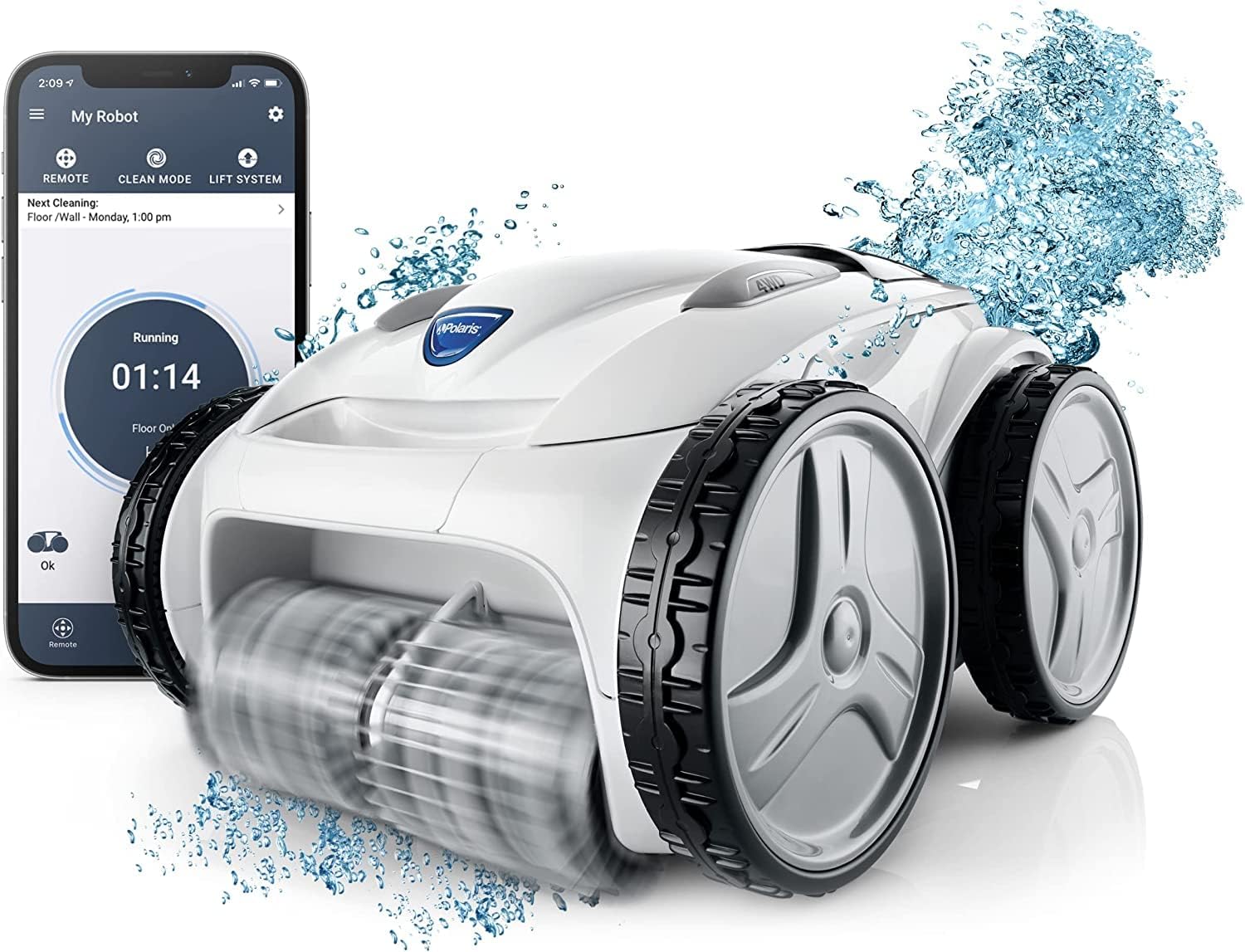 Polaris P965iQ Sport Robotic Pool Cleaner, Automatic Vacuum for
