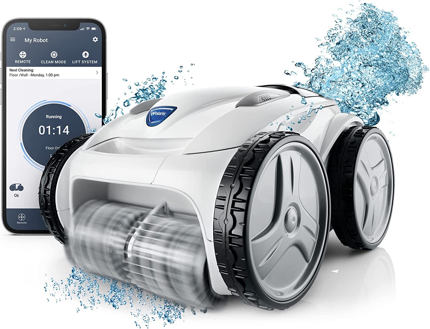 Polaris P965iQ Sport Robotic Pool Cleaner, Automatic Vacuum for