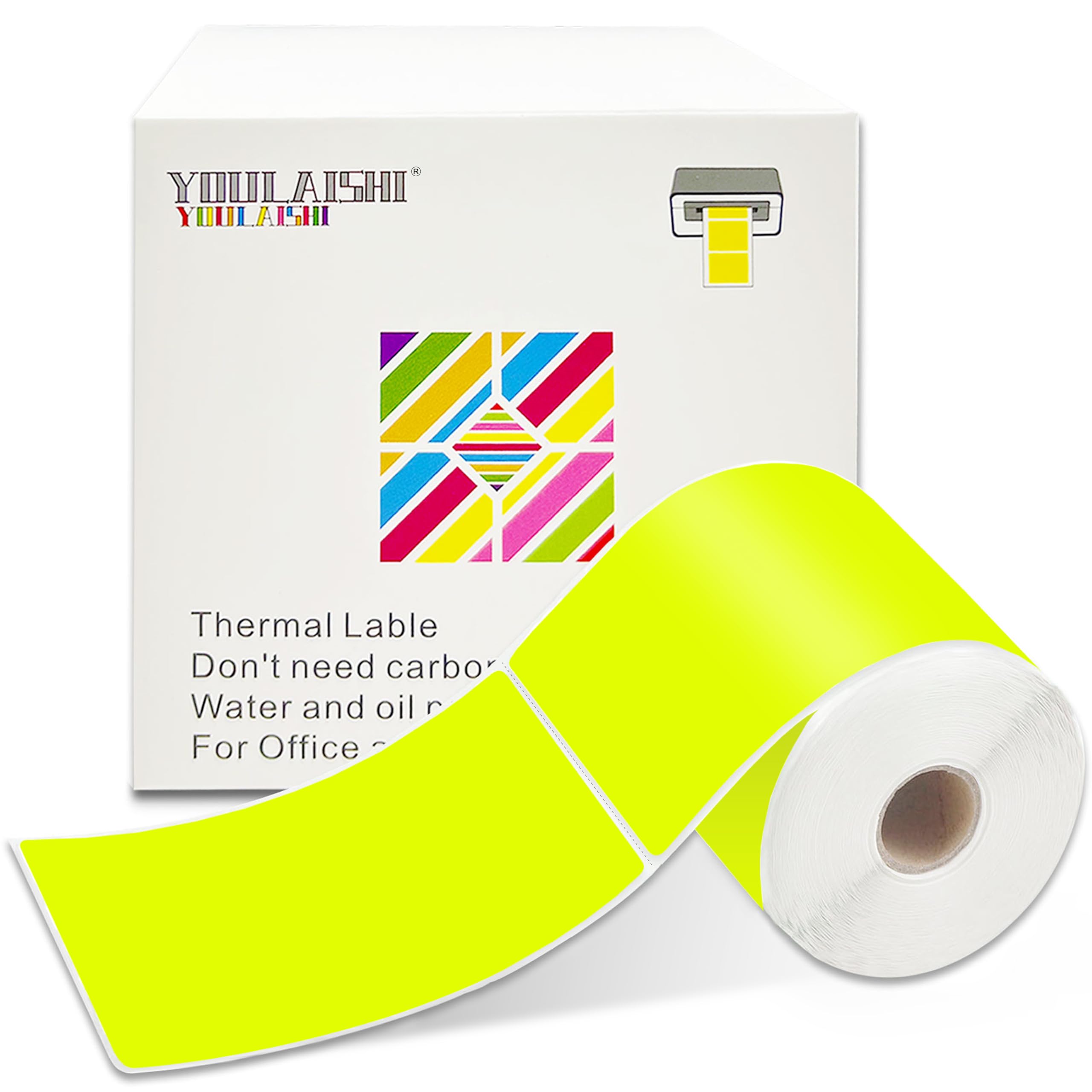 Light Green Labeling Rolls YOULAISHI 3x5 Inch Color Coding Labels - 300 ...