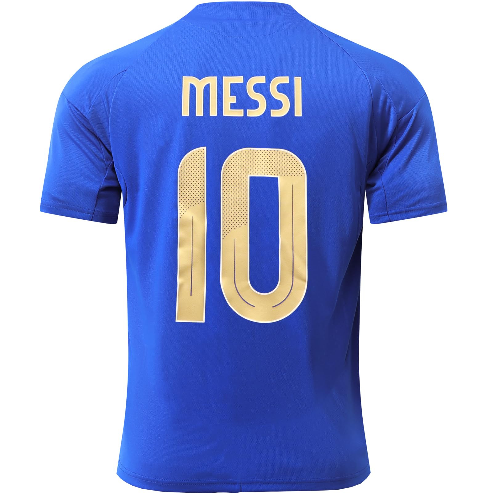 Argentine Copa-American #10 Leo Maillot Extérieur Football pour Enfants Shorts, Chaussettes, Tailles Jeune, Coffret Cadeau