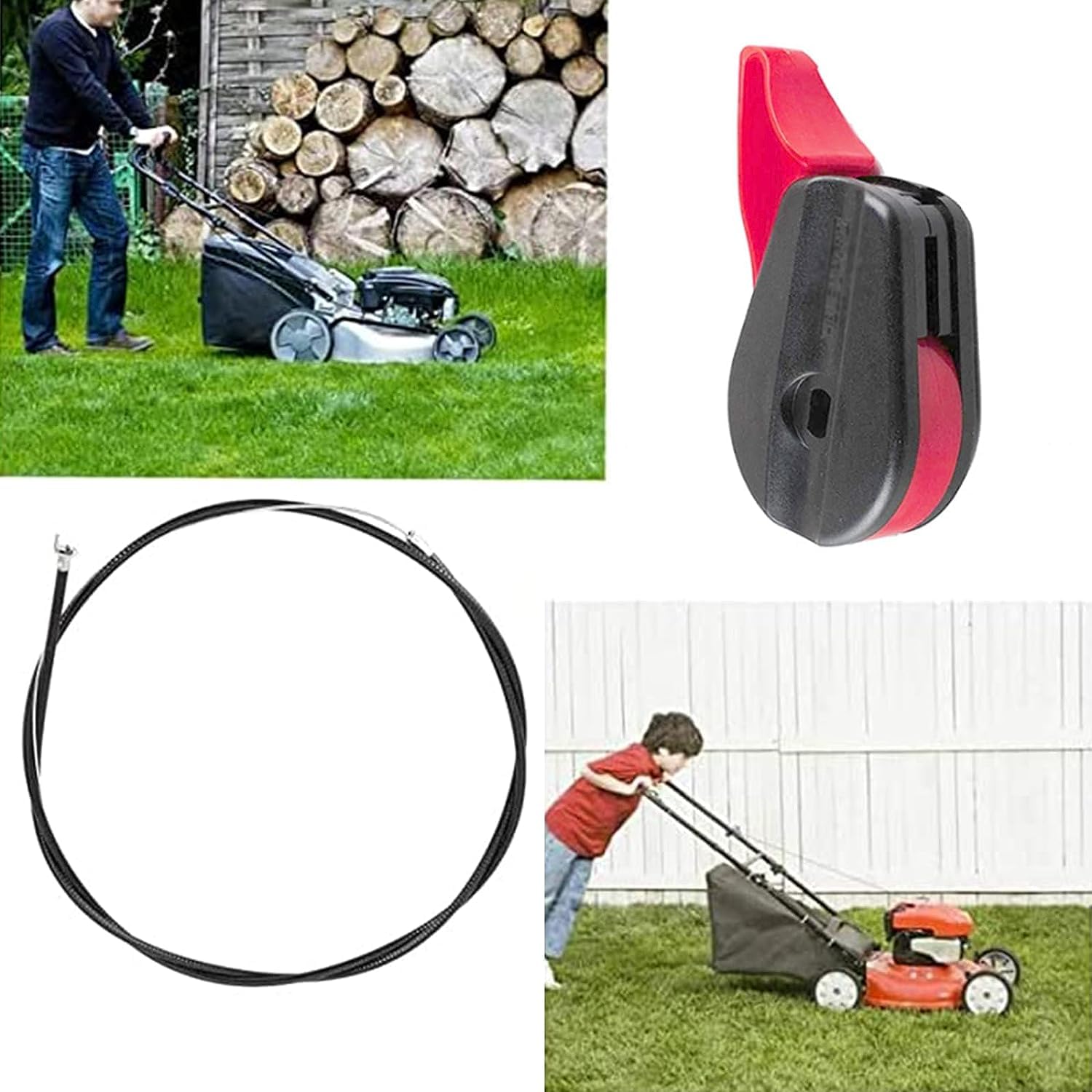 Universal Throttle Cable For 21" 4 In 1 Push Lawnmowers &pound;19.80