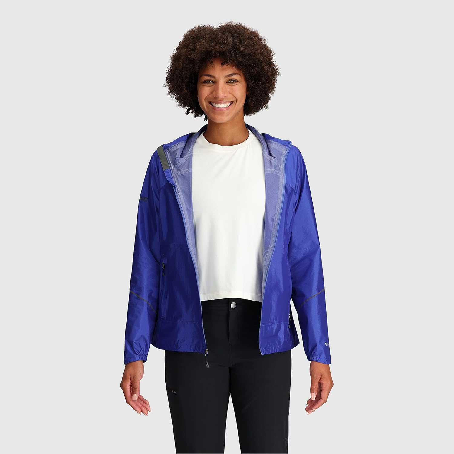 Outdoor Research Women's Helium Rain Jacket, Ultramarine, S - Image 3