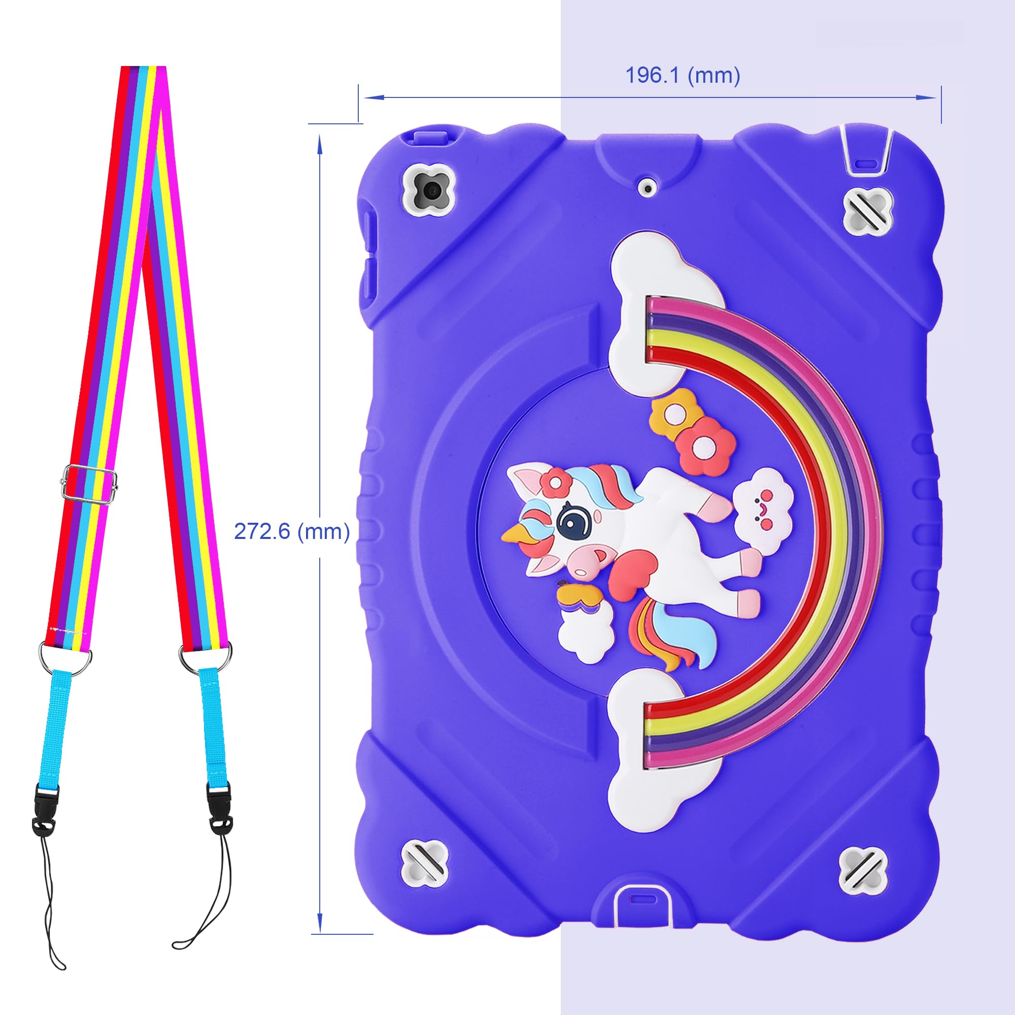 XZC Custodia per iPad 9/8/7a generazione da 10,2 pollici