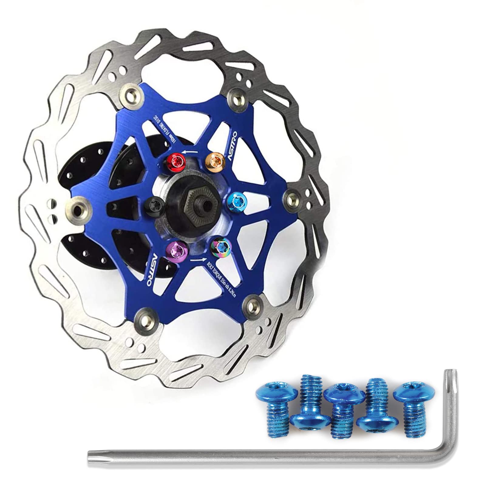 12 Pcs Vis de Disque de Frein de Vélo M5 x 10MM Rotors de Disque de Frein Vis Boulon T25 en Acier pour VTT Vélo de Montagne Vélo De Route (Rouge