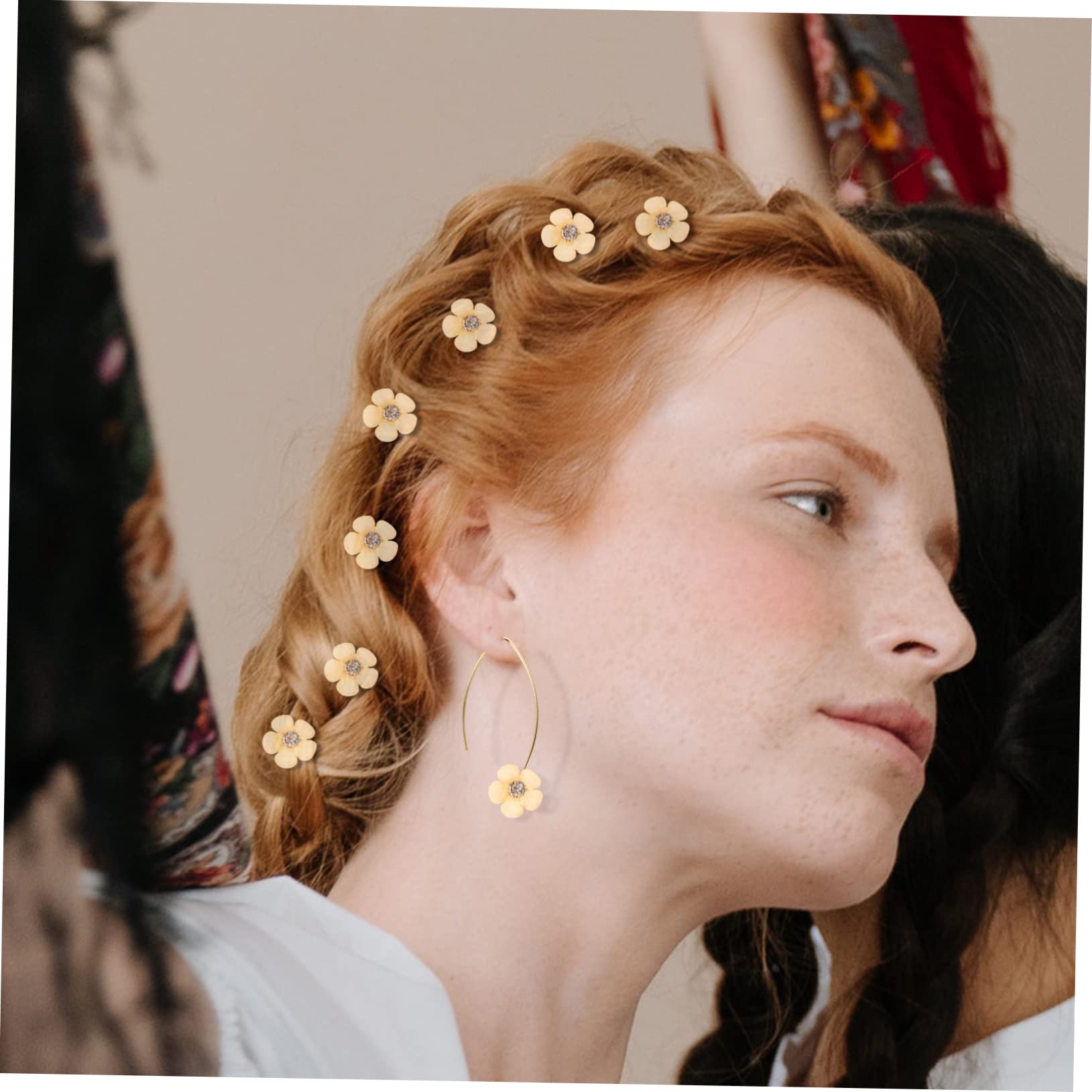 Abaodam 500pezzi Fiori Artificiali Mini Teste Per Decorazioni Fai Da Te Da Misura Piccola Per Matrimoni e Feste e Riutilizzabili