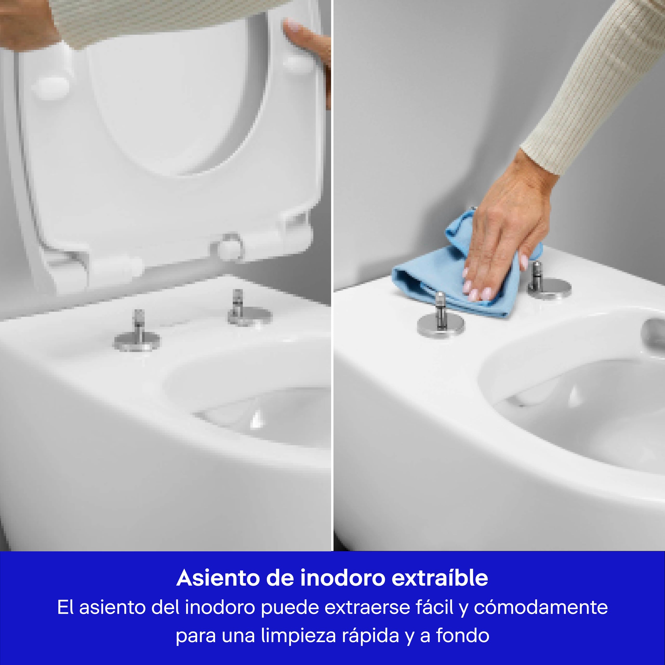 Duravit tapa wc universal, asiento de inodoro oval, tapa wc con doble mecanismo de cierre suave, tapadera wc Cierre rápido para facilitar la instalación, Fabricado en la UE, Blanco
