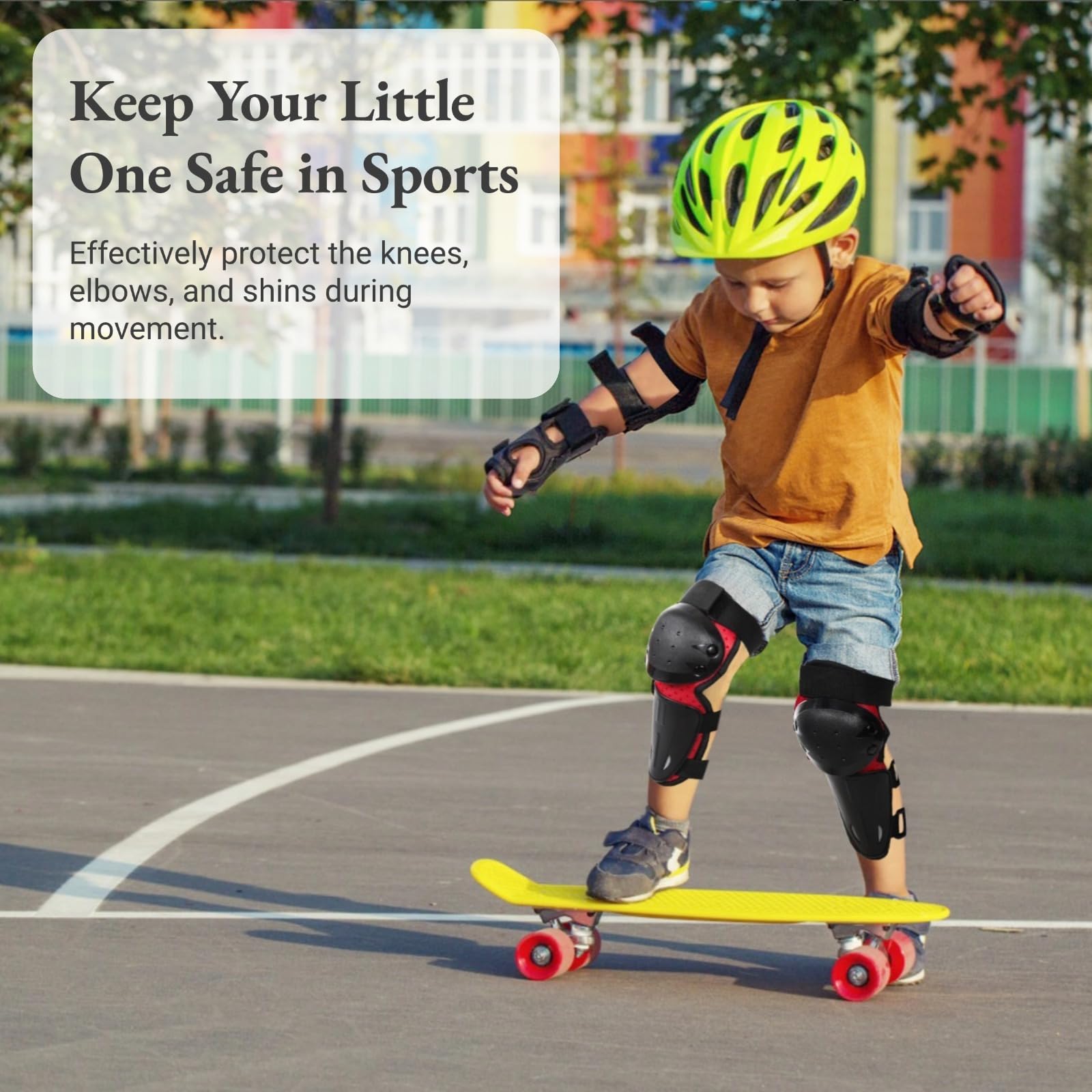Juego de 4 rodilleras para niños, espinilleras para motocicleta para protección durante el patinaje, ciclismo y esquí