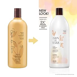 Bain de Terre Passion Flower Color Preserving Shampoo, for Vibrant Color & Protection from Fading, with Argan & Monoi Oils, Paraben-free, Vegan, 33.8 Fl Oz