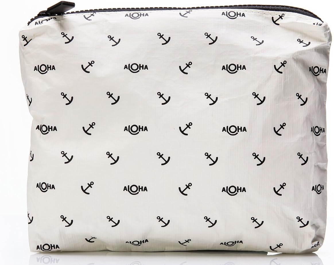 ALOHA Collection New Splash-Proof Wet Bag - Small Shipwrecks Anchor - Perfect for Beach and Travell