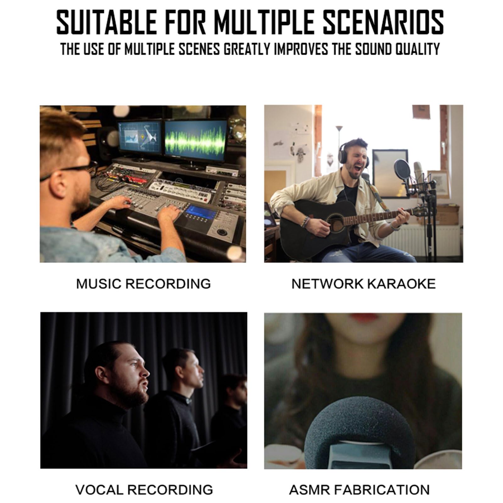 CHENZILIN Sound Card Professional Recordings Sound Card Sound Interfaces for Studio and Podcasting