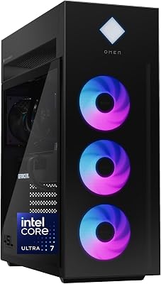 HP OMEN 45L Gaming Desktop, Intel Core Ultra 7 265K, 32 GB R - best hp omen gaming desktop