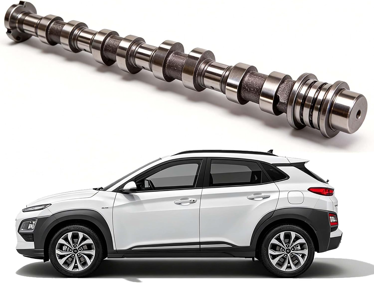 24200-2E074 Upgraded Engine Exhaust Camshaft Compatible with Hyundai Elantra 2.0L 2017-2021, Veloster Kona Exhaust Kia Forte Soul Seltos Replace OE# 242002E074 24200-2E084 Cam Shaft