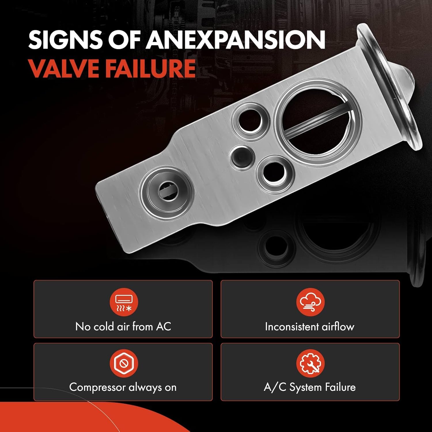 A-Premium AC Expansion Valve Compatible with Toyota Camry/Highlander/Sienna/Venza/Avalon & Lexus RX350/RX450h/ES350 & Cadillac CTS/STS & Jaguar XF/XFR/XF/XF/XFR-S/XJ/XJR/XJR575