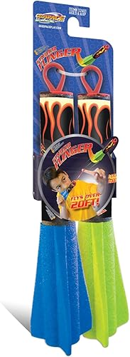 Miniatura 6 de Pump Rocket Finger Flingers 3 unidades incluye un total de 6 cohetes de espuma voladora