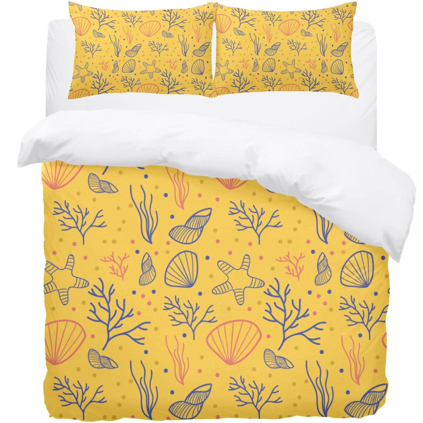 Housse de couette grand lit pour raviver une chambre terne avec du corail