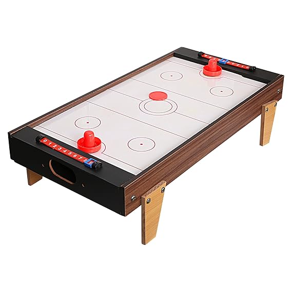 ToyMart Wooden Medium Air Hockey Table Game for Kids & Adults, Indoor