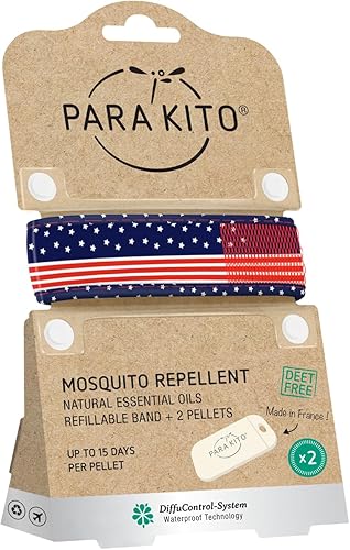 Miniatura 4 de PARA'KITO Pulsera de protección contra insectos y insectos  Calcomanías de mosquitos y alternativa de espray de insectos  Esenciales de verano,