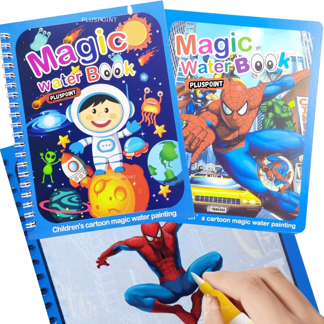 See full amazon price history chart for PLUSPOINT Magic Quick Dry Water Book Reusable Colouring Water Doodle Book self-Drying with Water Pen for Kids Drawing Practice Book for Toddlers, Return Gifts, Birthday Party (for Boys 2 Books) PLUSPOINT Magic Quick Dry Water Book Reusable Colouring Water Doodle Book self-Drying with Water Pen for Kids Drawing Practice Book for Toddlers, Return Gifts, Birthday Party (for Boys 2 Books) (B09J2S5KNP) Amazon Price History, Amazon Price Tracker