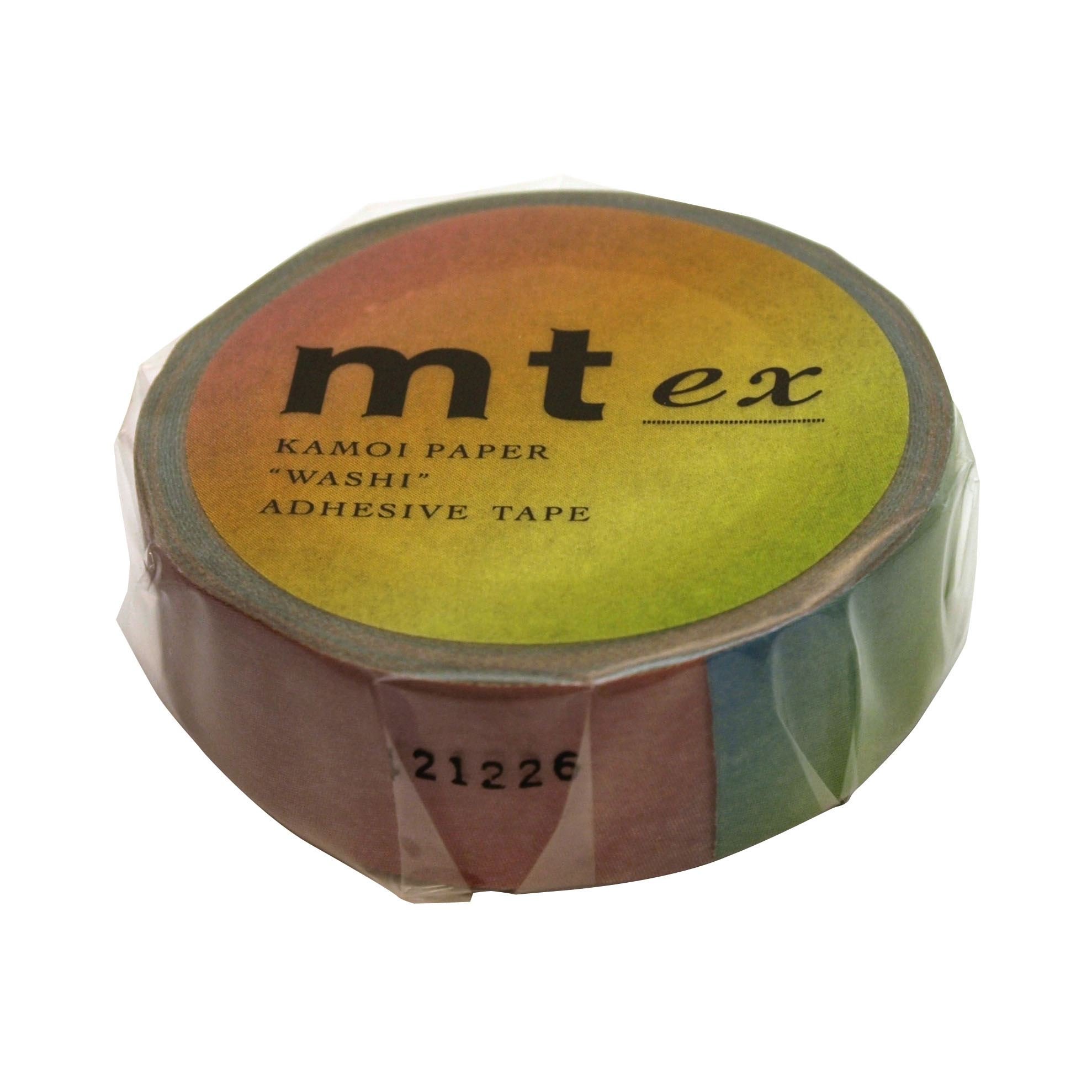 MT japonés Washi cinta de carrocero, Rainbow Ombre Pattern (mtex1p67)