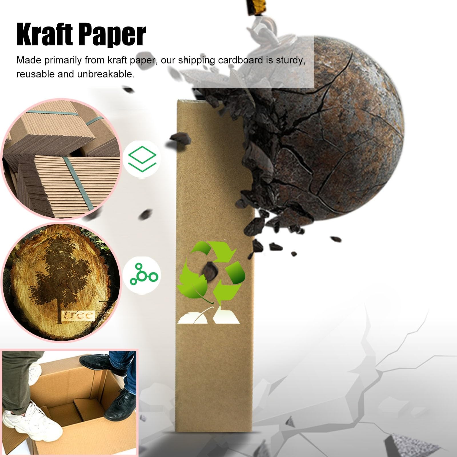 Kartonowe narożniki ochronne do palet, 2,4-calowe narożniki z tektury nadającej się do recyklingu, ściany i palety, 0,3-5,6 stopy, 50/100/150 szt., 150 ., cm,4 m/1(150 Pack 6cm/2.4in,1.4m/4.6ft)