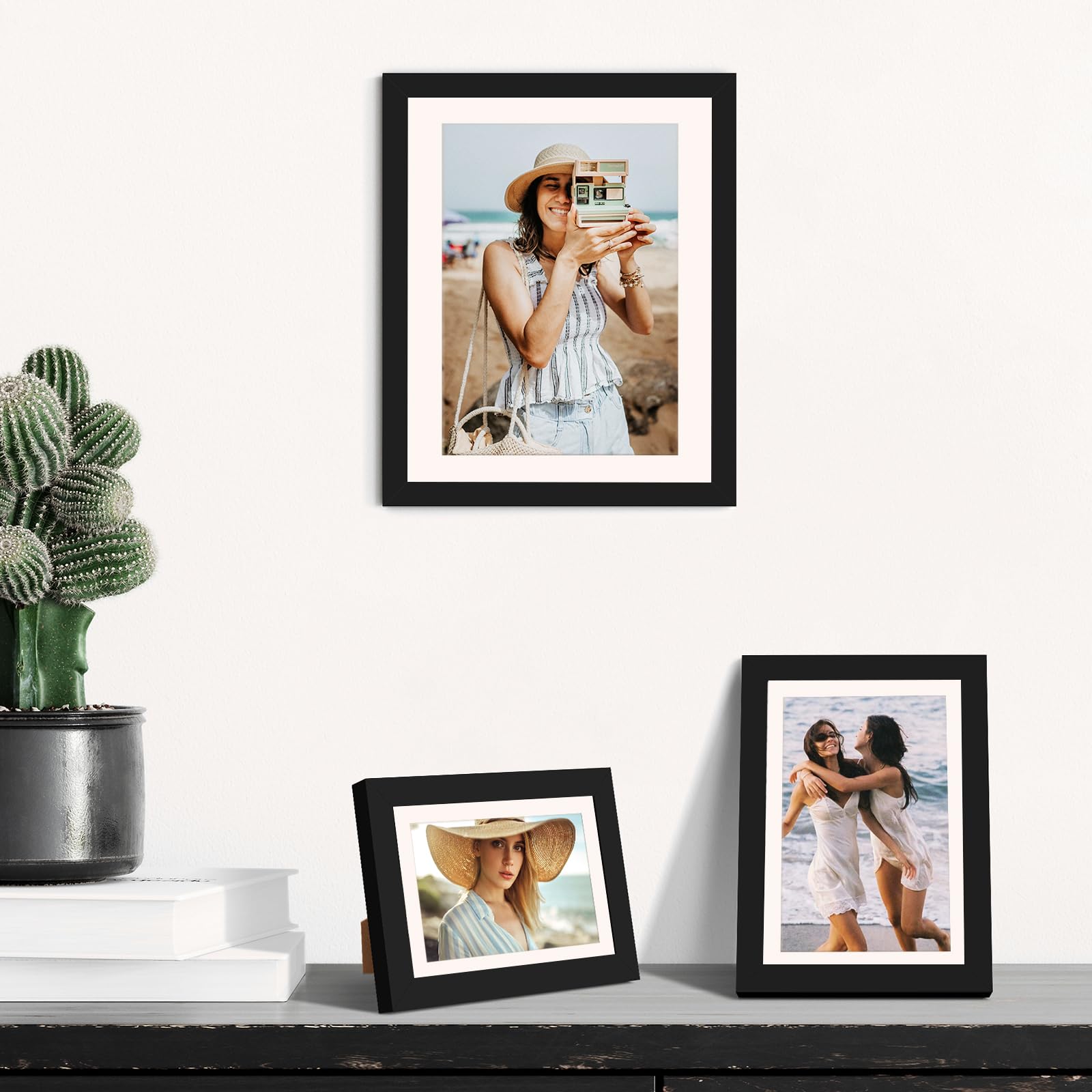 20 Stück Fotorahmenkarton,5 Größen Passepartouts Fotorahmen-Bilderhalter Passepartouthalter für Papierfotorahmen für Poster, Kunstwerke, Drucke und Gemälde