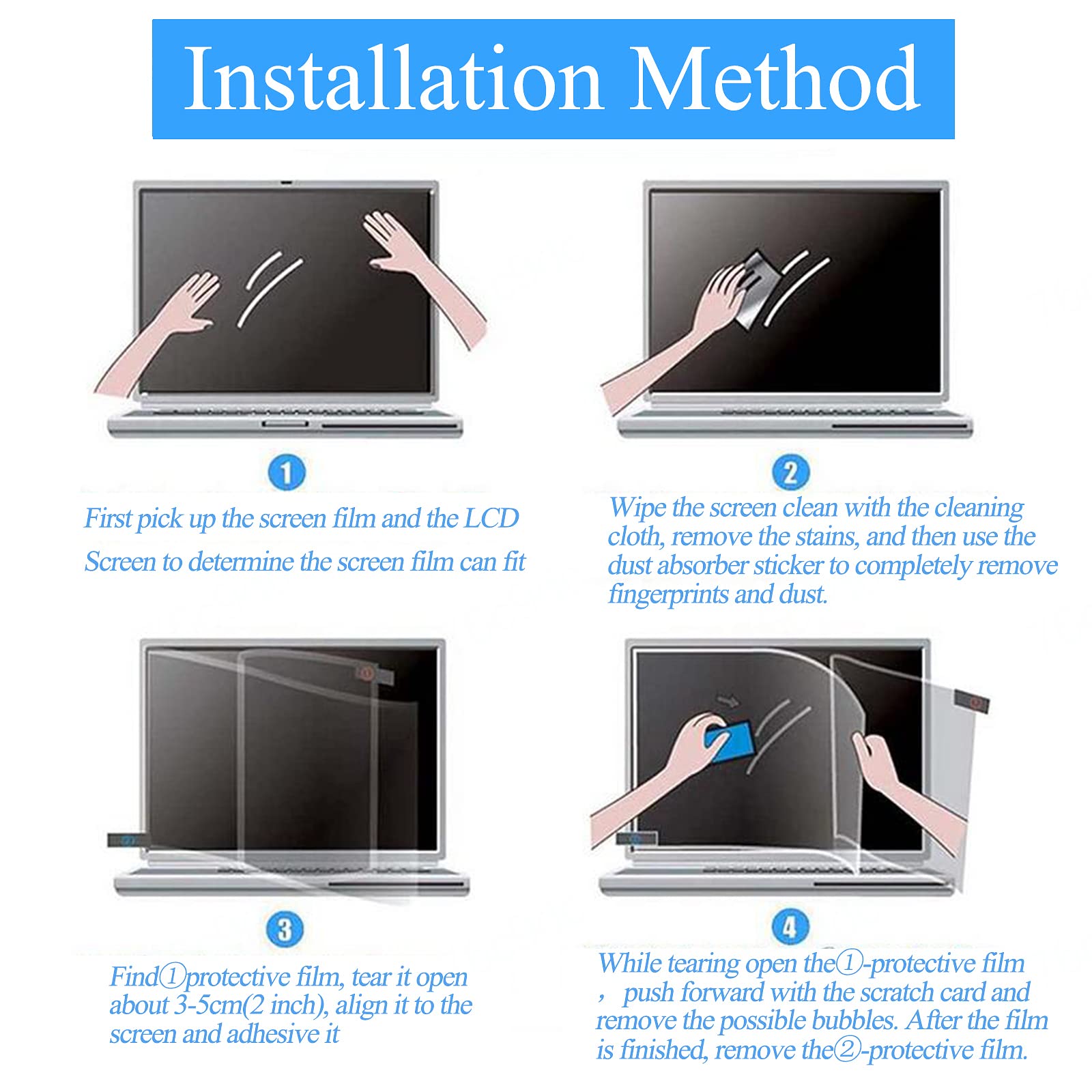 39-42 Pulgadas Protector De Pantalla De TV, Película Antirreflejo Alivia La Fatiga Ocular, Anti Luz Azul, Adapta a LCD, HDTV, Monitores y Pantallas,Matte-40in(886X498) mm