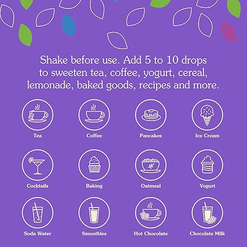 Miniatura 6 de NuNaturals Extracto transparente de estevia, edulcorante a base de plantas, sin sabor, botella de vidrio, 2 onzas