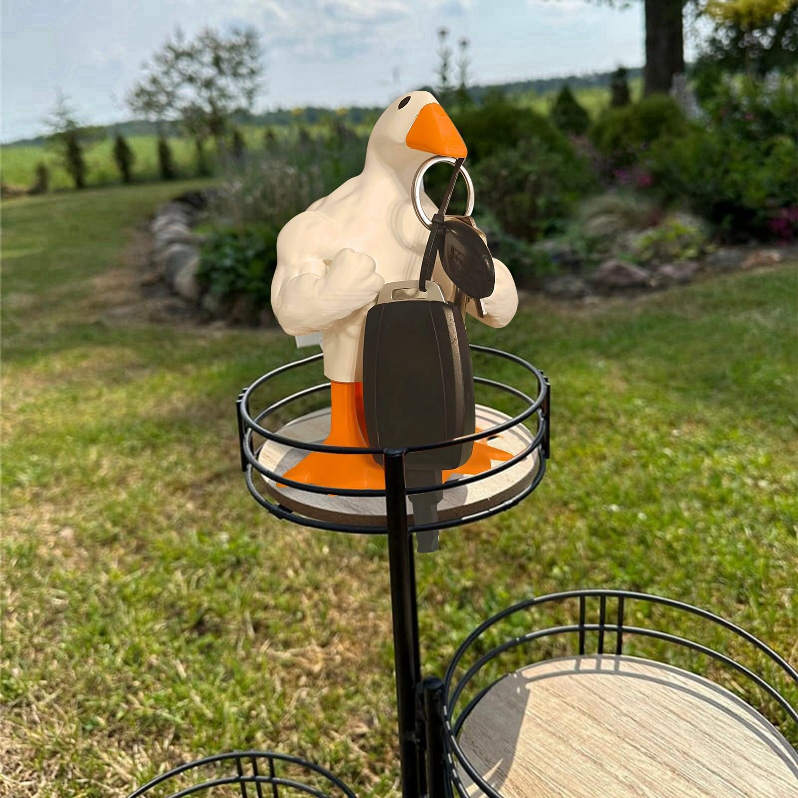 Generic Fun Muscular Duck Ornament - Duck Figurine Goose Ornament