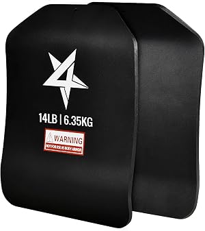 Yes4All Weight Vest Plate 5 75 8 75 14 19 75LB Pairs Weighted plates for vest Tactical Plate