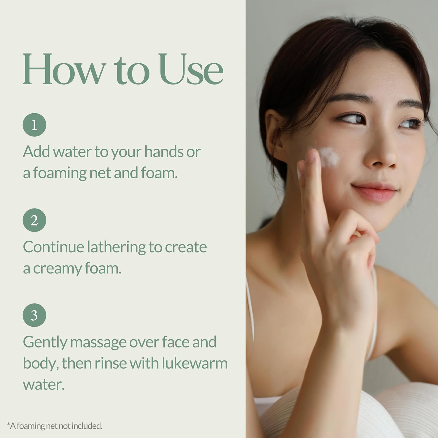 LU'PIUM Calming Repair Multi Cleansing Soap – Gentle Face & Body Cleansing Bar for Sensitive Skin with Cypress, Tea Tree & Cica Complex, Panthenol & Shea Butter, Vegan Sulfate-Free (100g / 0.22 lb)