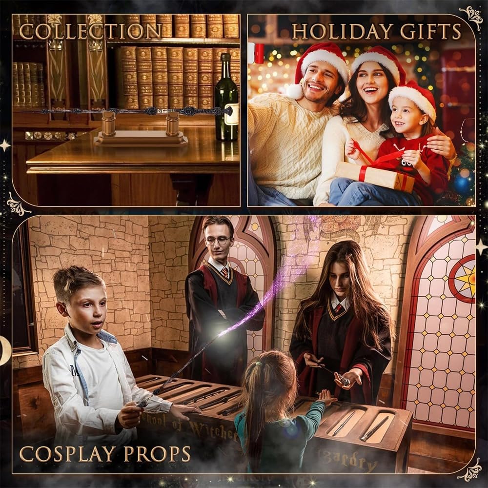 Pop The Party Magical Wizard Wand with Authentic Details for Kids Unisex Party Costume | Magical Costume Theme Party - Image 5 thumbnail