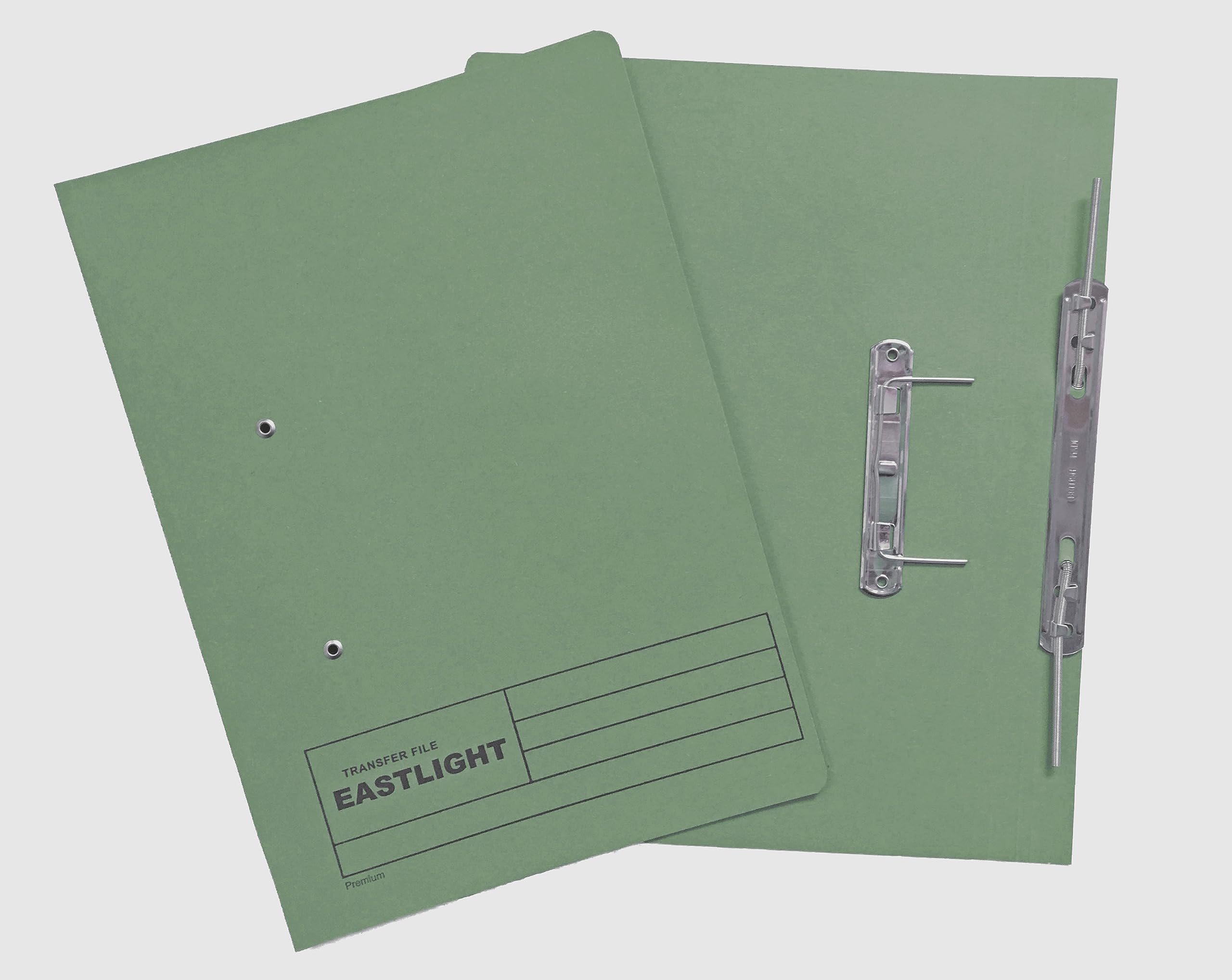 Eastlight Transfer Spring File, 38mm Foolscap, Colour Green, Box 25 ...