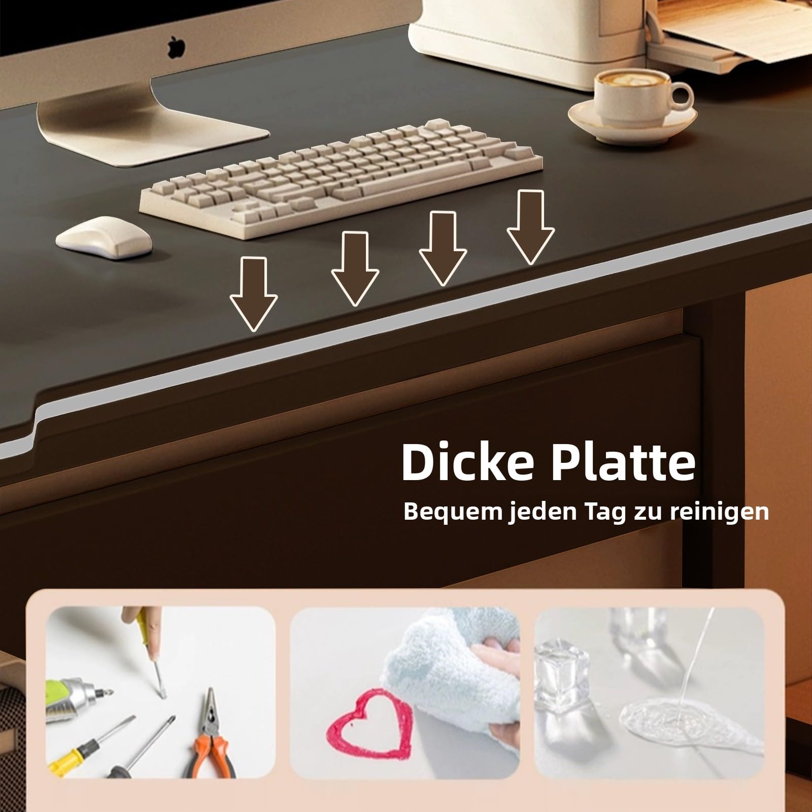 Schreibtisch Gaming Computer Schreibtisch Studenten Kunst Modern Einfacher Stil PC Tisch Holz Arbeitsplatz für Zuhause Büro