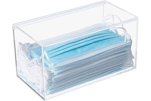 High-Clarity Acrylic Mask Storage Box: Keep Your Masks Organized and Protected