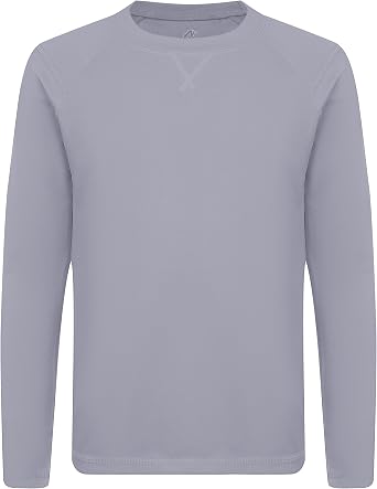 Boys Rash Guard UPF 50+ Swim Shirt Youth Kids UV Sun Protection Long Sleeve Quick Dry Athletic T-Shirts for Beach Surf