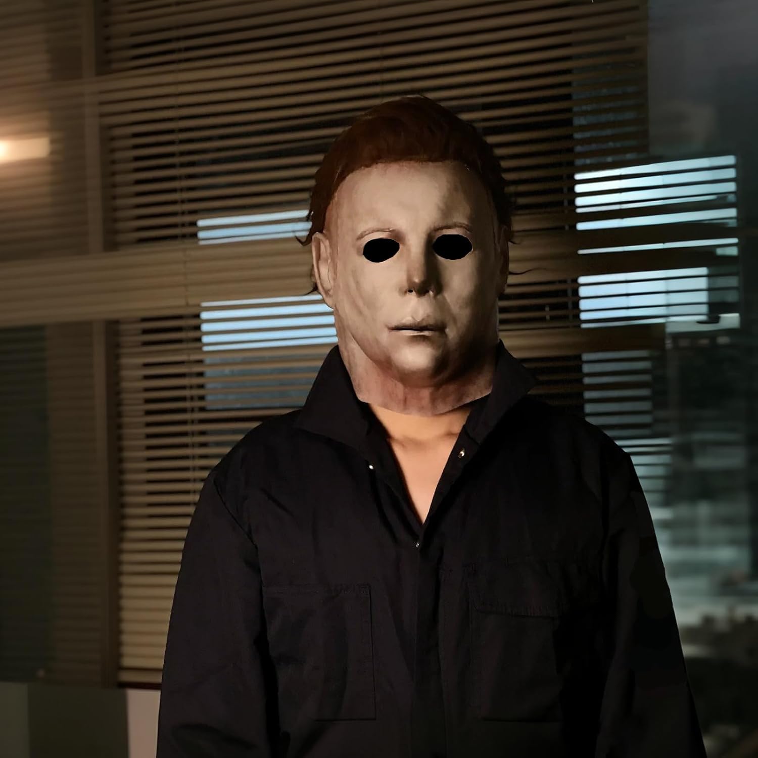 Michael Mask for Adults – Realistic Latex Full-Head Halloween Mask, Scary Horror Cosplay Costume Accessory - Image 4