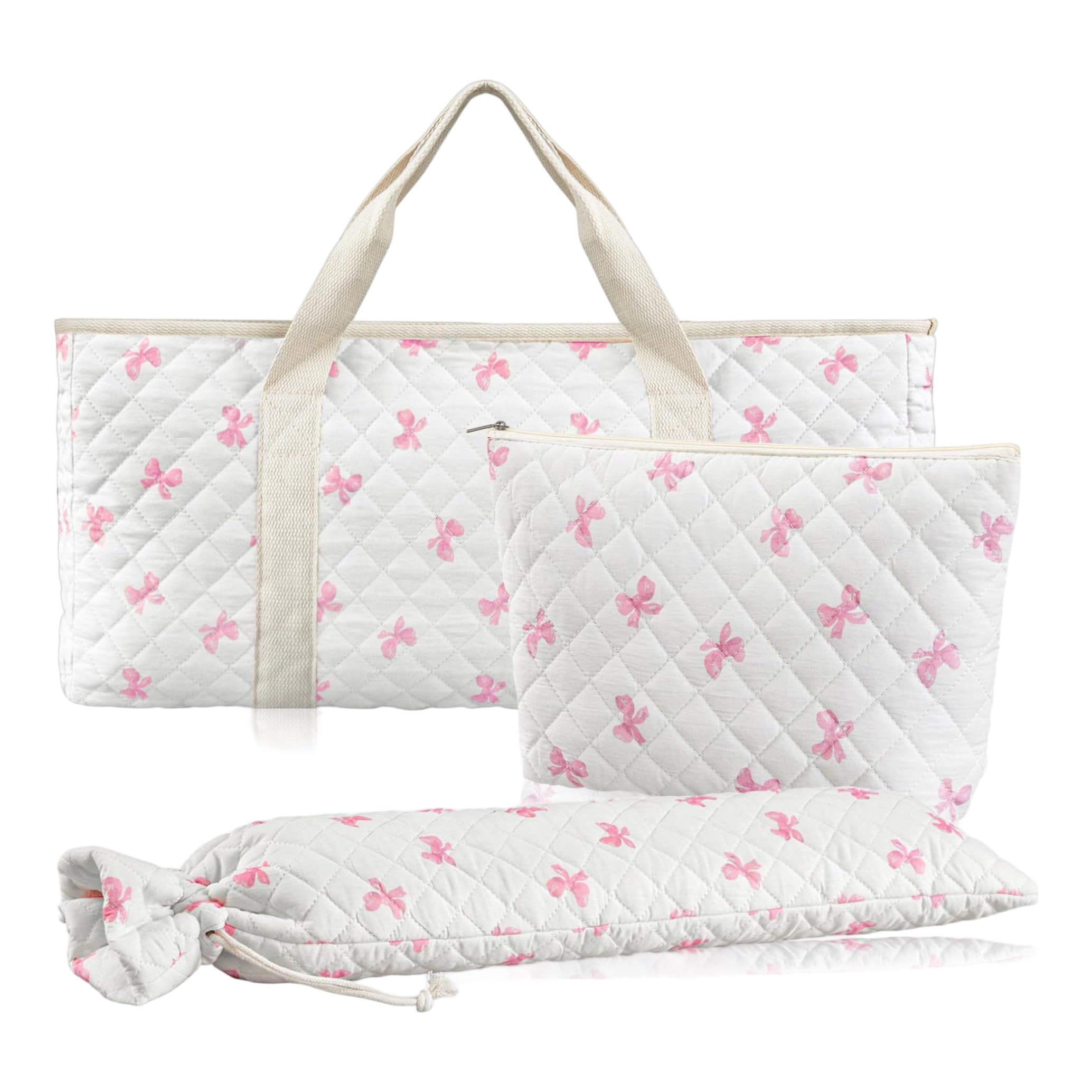Set di borse Mahjong da 3 pezzi, borsa da trasporto Mahjong floreale trapuntata con supporto per tappetino per piastrelle e scaffali, con manico stile 3