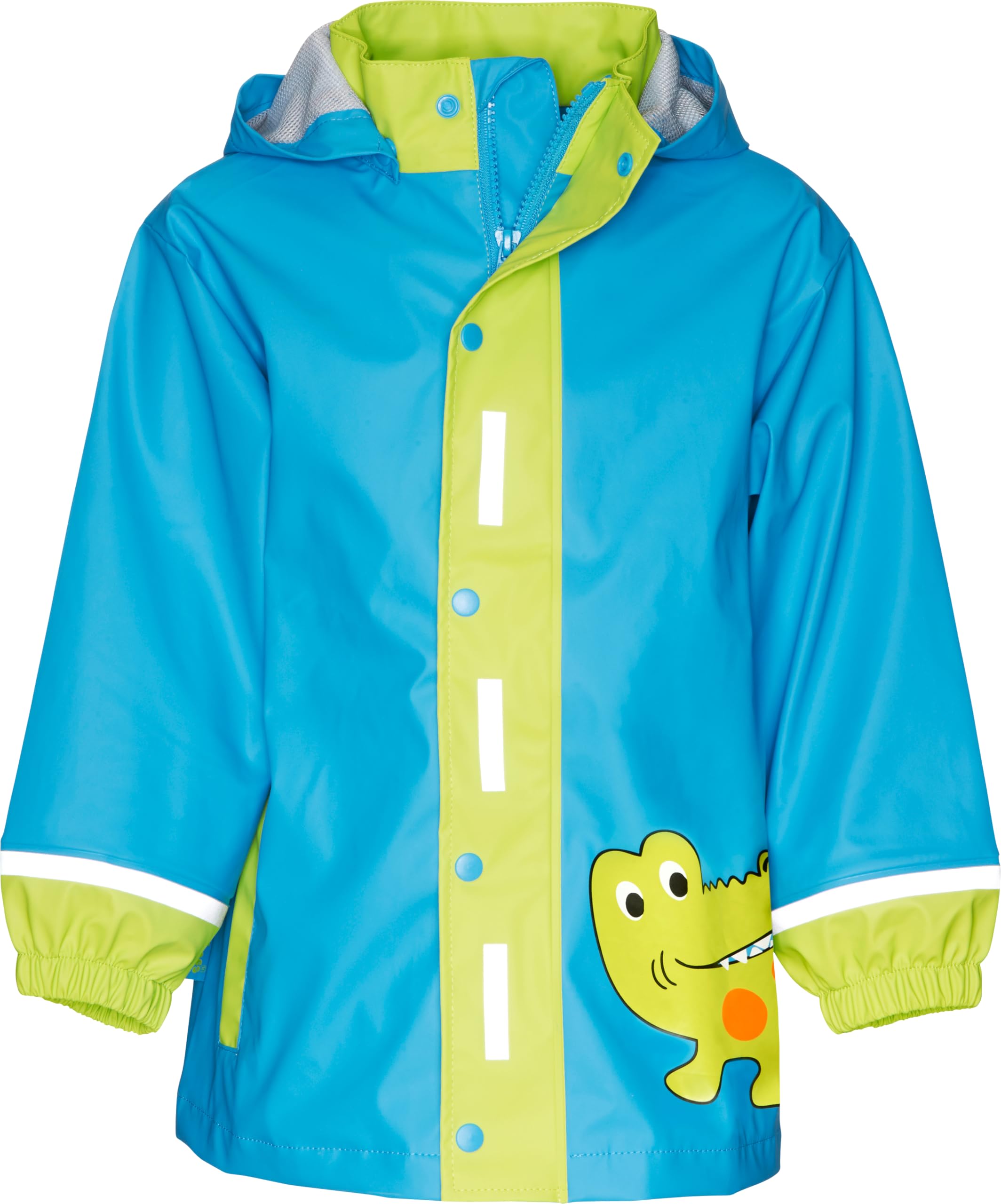 Playshoes Boy's Regenjacke Krokodil Raincoat, Blue (original), 92