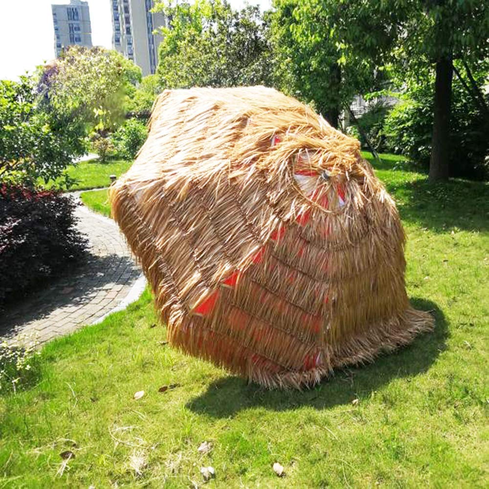Parasol ogrodowy Parasol | Średnica powierzchni 2,4m| Parasol ze słomy na patio, plażę, balkon, taras, wędkowanie na imprezę | Wysokość 2,35 m